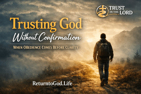trusting God without confirmation obedience blog