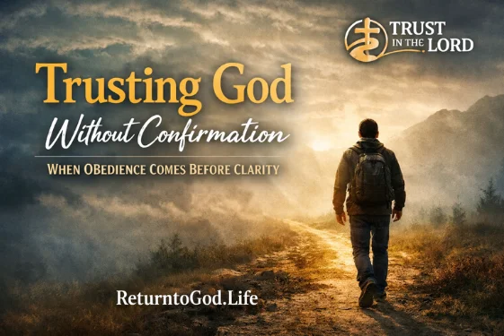trusting God without confirmation obedience blog